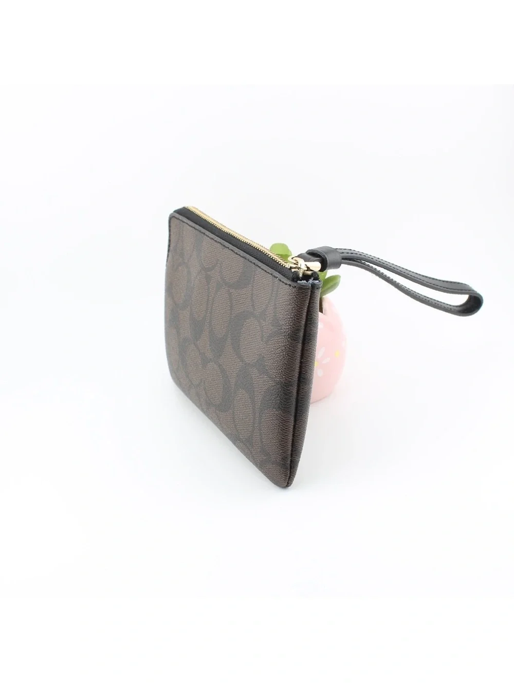 Coach Signature Bonnie Cashin Print Corner Zip Wristlet